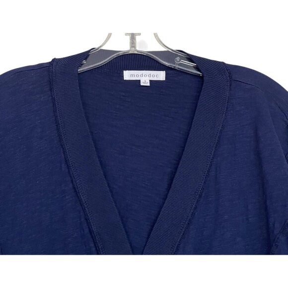Mododoc Cardigan Jacket Womens Size Small S Blue Long Sleeve Ladies - Picture 2 of 6
